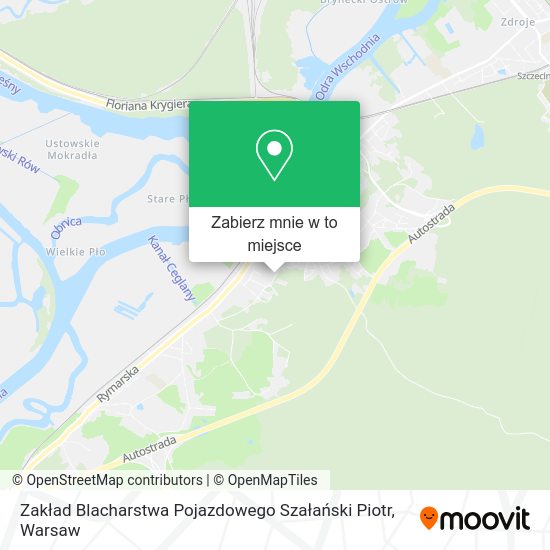 Mapa Zakład Blacharstwa Pojazdowego Szałański Piotr