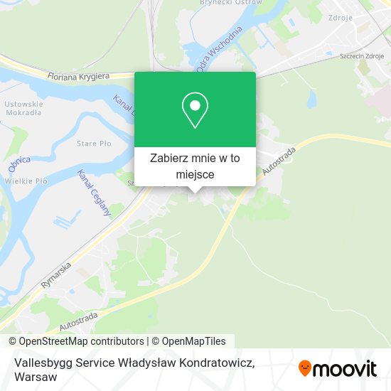 Mapa Vallesbygg Service Władysław Kondratowicz