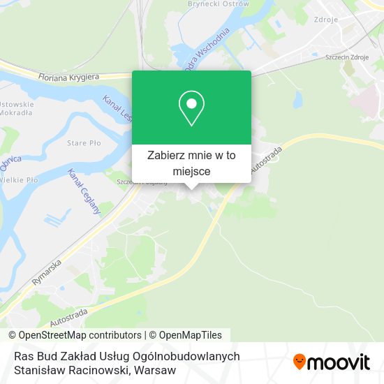 Mapa Ras Bud Zakład Usług Ogólnobudowlanych Stanisław Racinowski