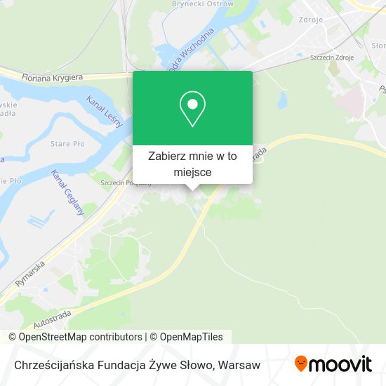 Mapa Chrześcijańska Fundacja Żywe Słowo