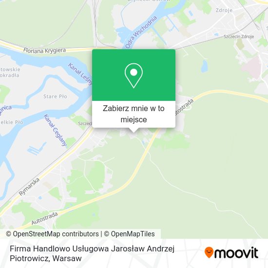 Mapa Firma Handlowo Usługowa Jarosław Andrzej Piotrowicz