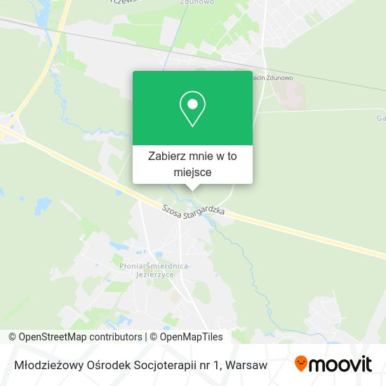 Mapa Młodzieżowy Ośrodek Socjoterapii nr 1