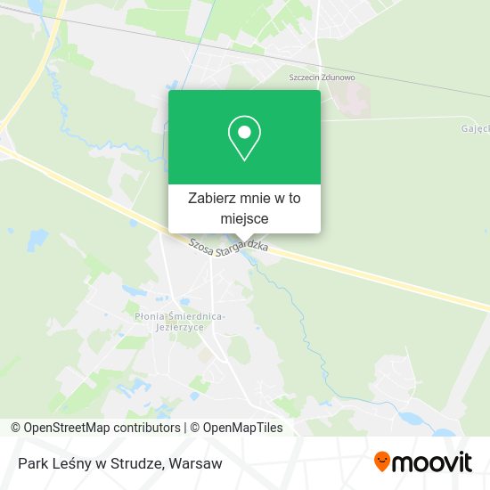 Mapa Park Leśny w Strudze