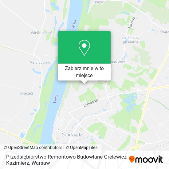 Mapa Przedsiębiorstwo Remontowo Budowlane Grelewicz Kazimierz