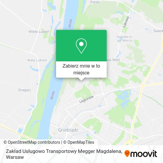 Mapa Zakład Usługowo Transportowy Megger Magdalena