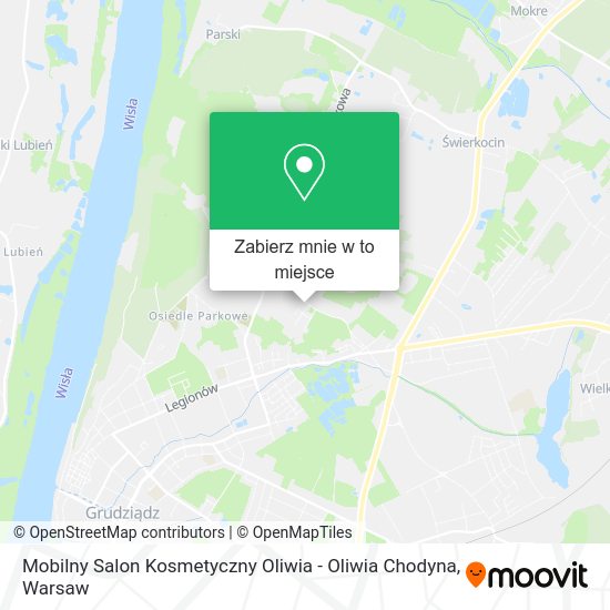 Mapa Mobilny Salon Kosmetyczny Oliwia - Oliwia Chodyna