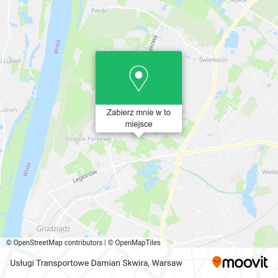 Mapa Usługi Transportowe Damian Skwira