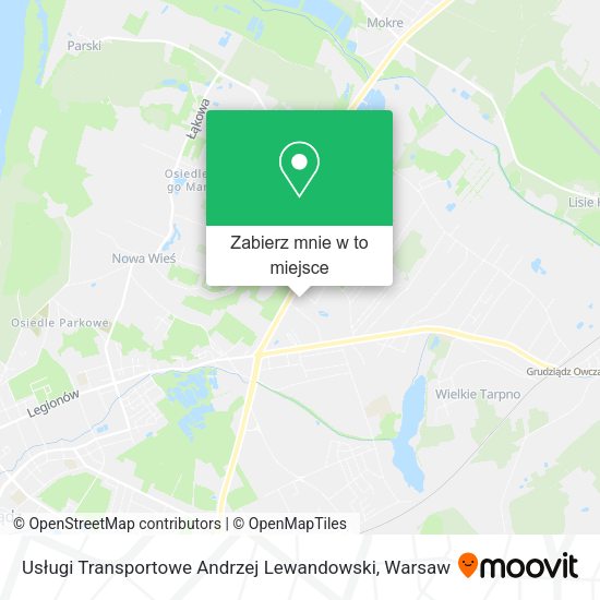 Mapa Usługi Transportowe Andrzej Lewandowski