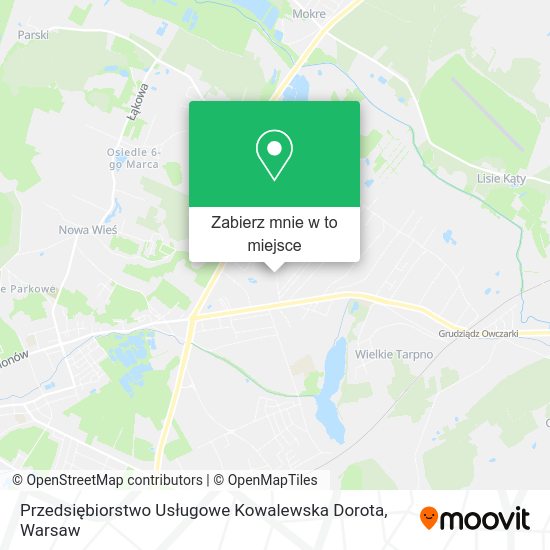 Mapa Przedsiębiorstwo Usługowe Kowalewska Dorota