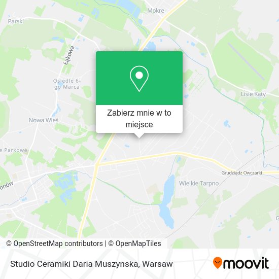 Mapa Studio Ceramiki Daria Muszynska