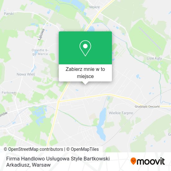 Mapa Firma Handlowo Usługowa Style Bartkowski Arkadiusz