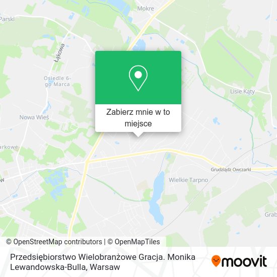 Mapa Przedsiębiorstwo Wielobranżowe Gracja. Monika Lewandowska-Bulla