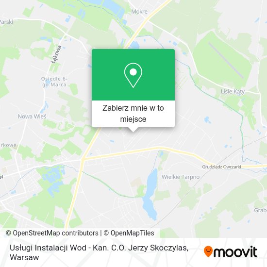 Mapa Usługi Instalacji Wod - Kan. C.O. Jerzy Skoczylas