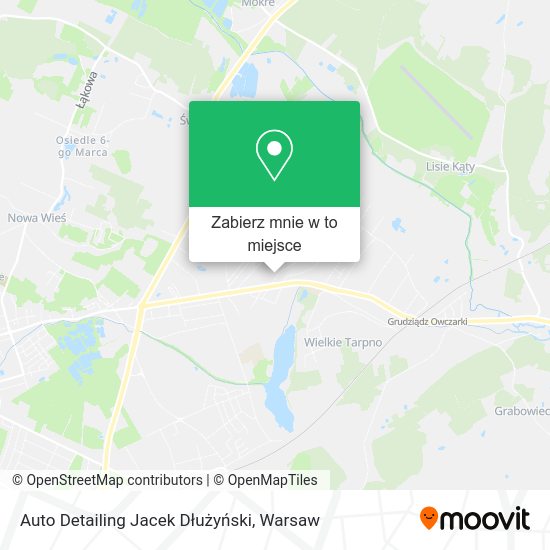 Mapa Auto Detailing Jacek Dłużyński