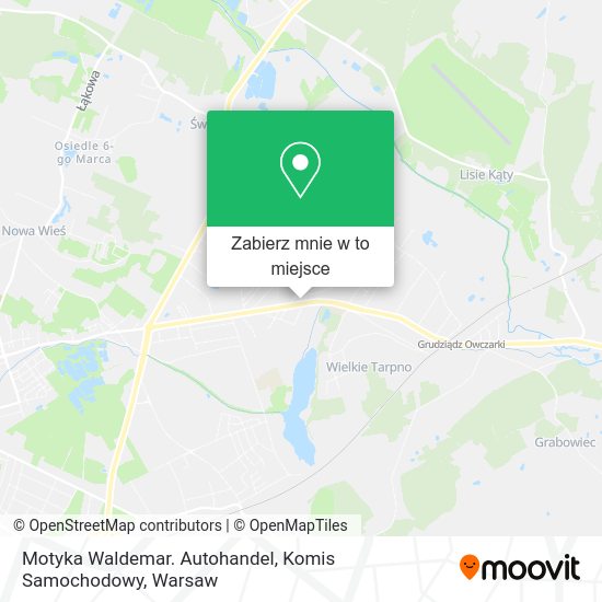 Mapa Motyka Waldemar. Autohandel, Komis Samochodowy