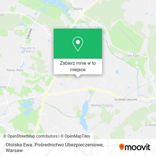 Mapa Otolska Ewa. Pośrednictwo Ubezpieczeniowe