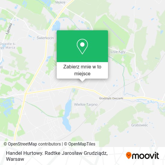 Mapa Handel Hurtowy. Radtke Jarosław Grudziądz