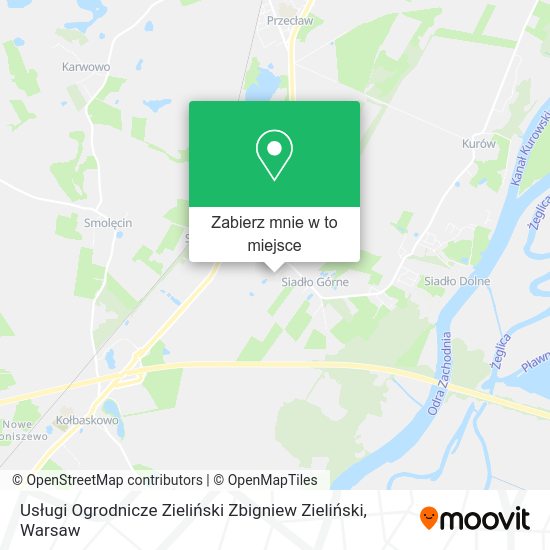 Mapa Usługi Ogrodnicze Zieliński Zbigniew Zieliński