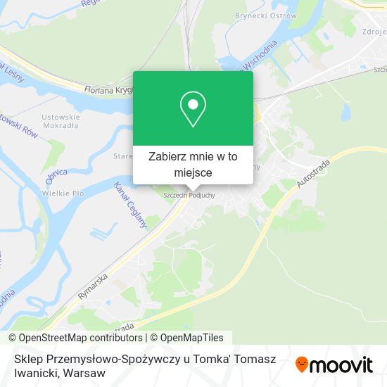 Mapa Sklep Przemysłowo-Spożywczy u Tomka' Tomasz Iwanicki