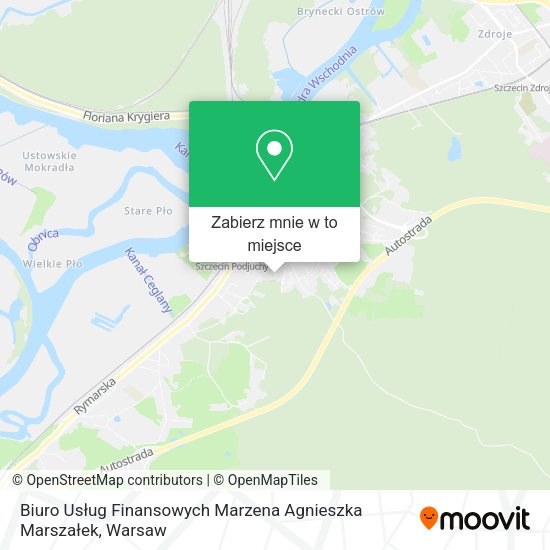 Mapa Biuro Usług Finansowych Marzena Agnieszka Marszałek