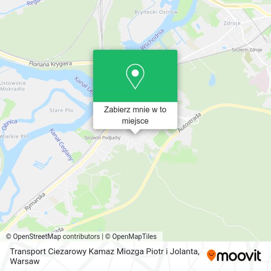 Mapa Transport Ciezarowy Kamaz Miozga Piotr i Jolanta