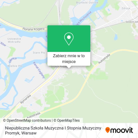 Mapa Niepubliczna Szkoła Muzyczna I Stopnia Muzyczny Promyk