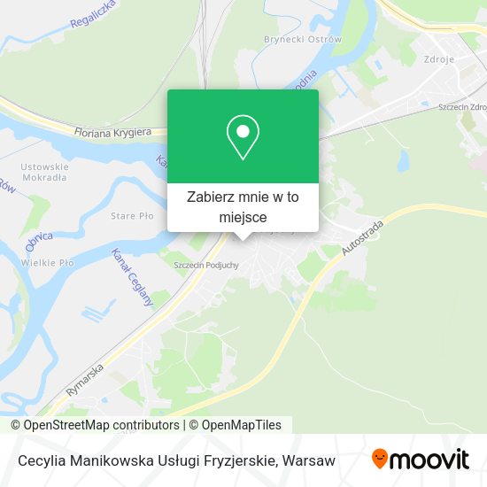 Mapa Cecylia Manikowska Usługi Fryzjerskie