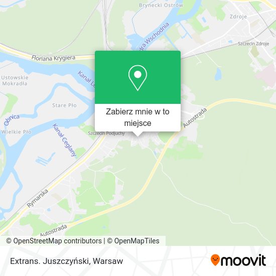 Mapa Extrans. Juszczyński