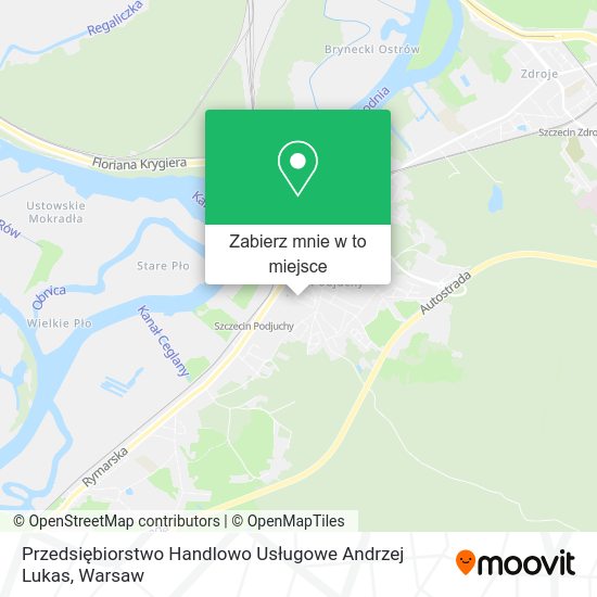 Mapa Przedsiębiorstwo Handlowo Usługowe Andrzej Lukas