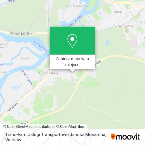 Mapa Trans-Fam Usługi Transportowe Janusz Monarcha