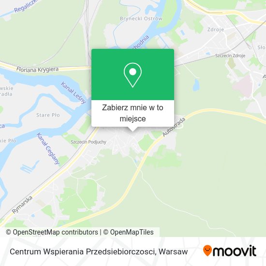 Mapa Centrum Wspierania Przedsiebiorczosci