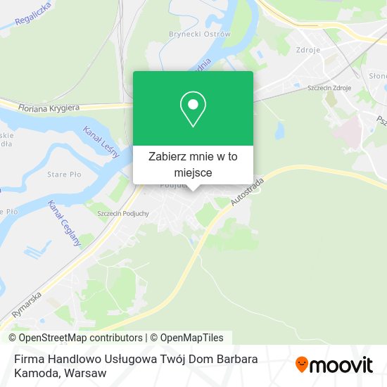 Mapa Firma Handlowo Usługowa Twój Dom Barbara Kamoda