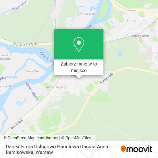 Mapa Danex Firma Usługowo Handlowa Danuta Anna Barcikowska