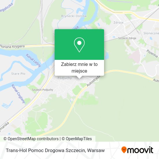 Mapa Trans-Hol Pomoc Drogowa Szczecin