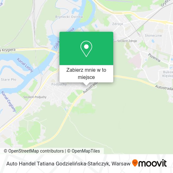 Mapa Auto Handel Tatiana Godzielińska-Stańczyk