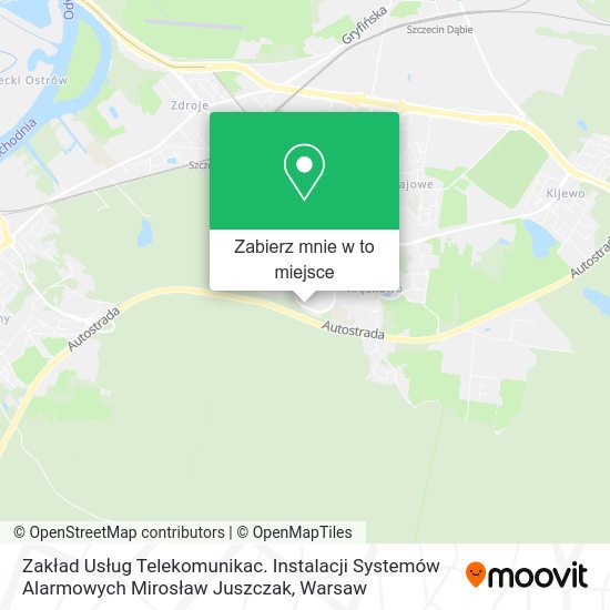 Mapa Zakład Usług Telekomunikac. Instalacji Systemów Alarmowych Mirosław Juszczak