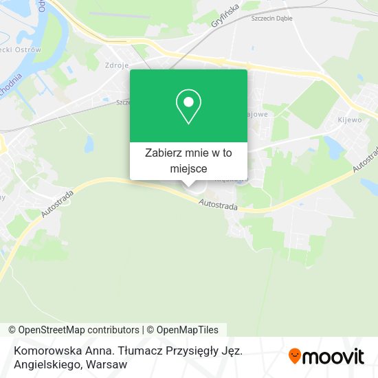 Mapa Komorowska Anna. Tłumacz Przysięgły Jęz. Angielskiego