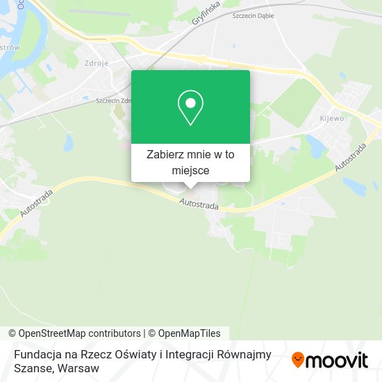 Mapa Fundacja na Rzecz Oświaty i Integracji Równajmy Szanse