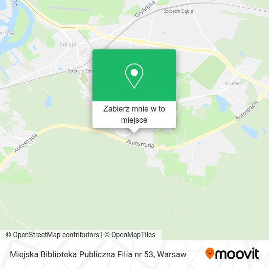 Mapa Miejska Biblioteka Publiczna Filia nr 53