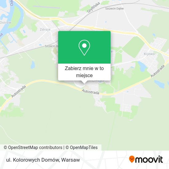 Mapa ul. Kolorowych Domów