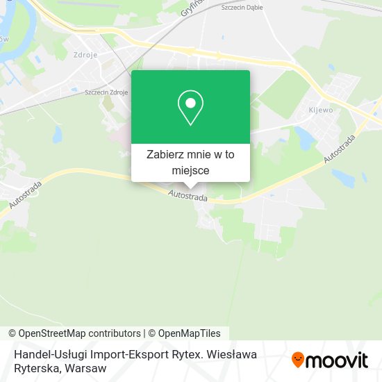 Mapa Handel-Usługi Import-Eksport Rytex. Wiesława Ryterska