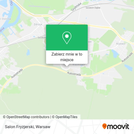 Mapa Salon Fryzjerski