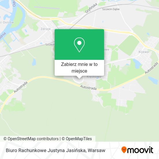 Mapa Biuro Rachunkowe Justyna Jasińska