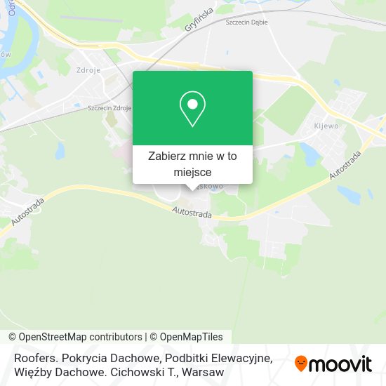 Mapa Roofers. Pokrycia Dachowe, Podbitki Elewacyjne, Więźby Dachowe. Cichowski T.