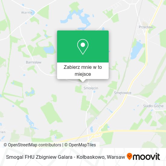 Mapa Smogal FHU Zbigniew Galara - Kołbaskowo