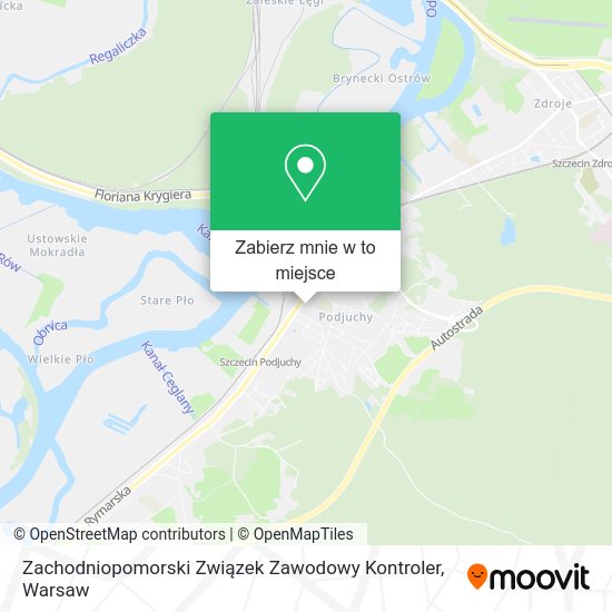 Mapa Zachodniopomorski Związek Zawodowy Kontroler