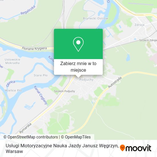 Mapa Usługi Motoryzacyjne Nauka Jazdy Janusz Węgrzyn