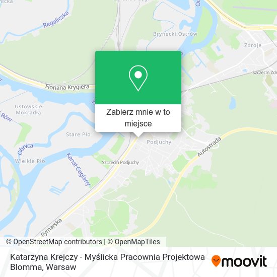 Mapa Katarzyna Krejczy - Myślicka Pracownia Projektowa Blomma