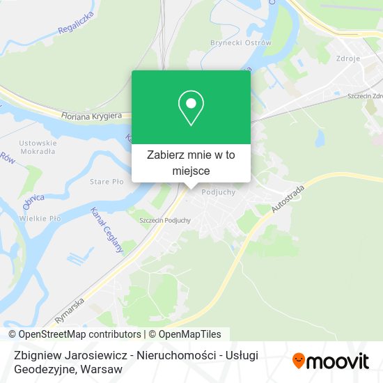 Mapa Zbigniew Jarosiewicz - Nieruchomości - Usługi Geodezyjne