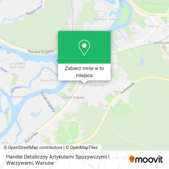 Mapa Handel Detaliczny Artykulami Spozywczymi i Warzywami